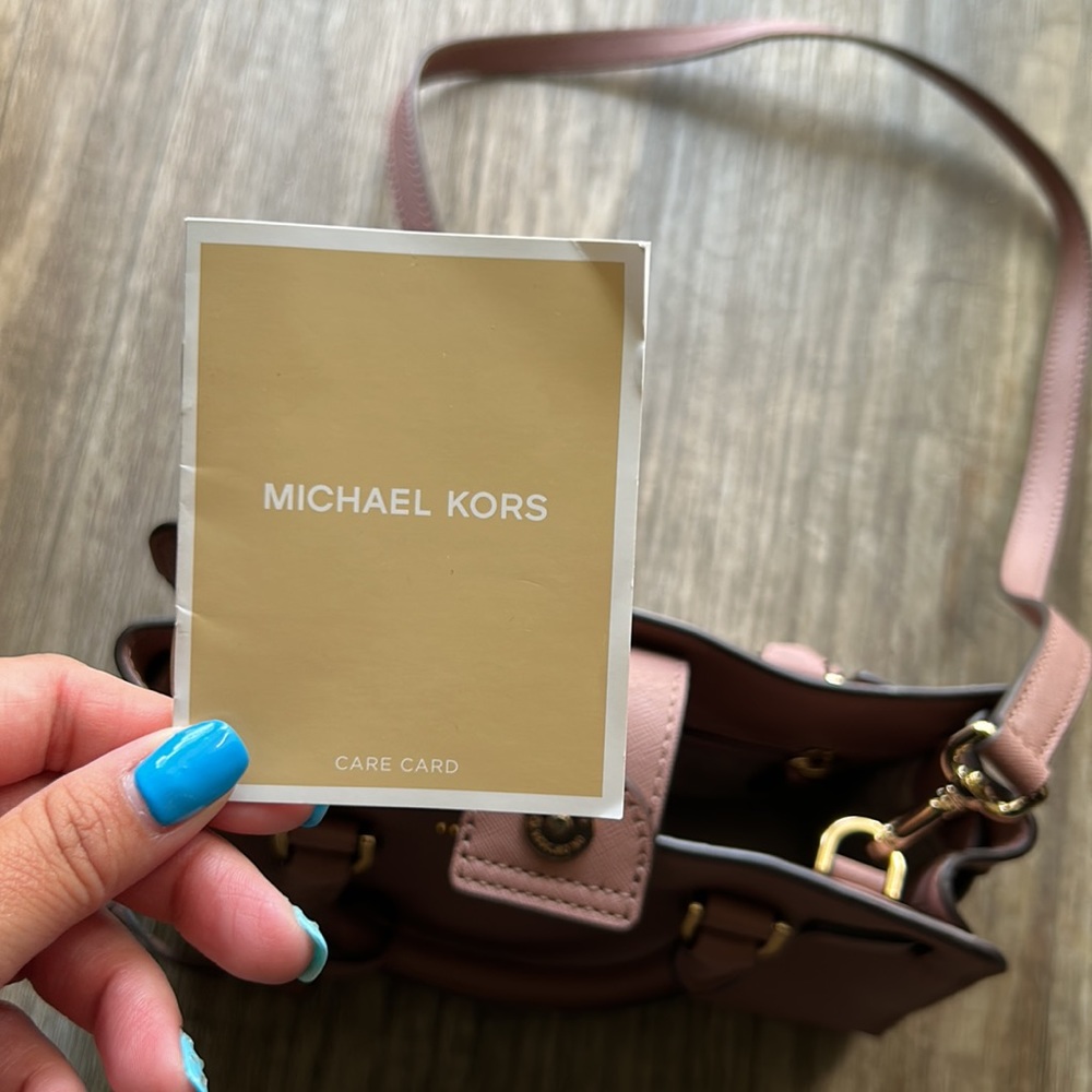 Authentic Michael Kors Small Crossbody Mauve Pink Bag - Picture 6 of 11